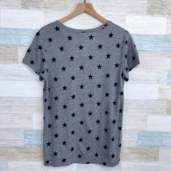 Clemson Tigers Star Print T Shirt Gray Short Sleeve Kickoff Couture Womens XL - Picture 4 of 7